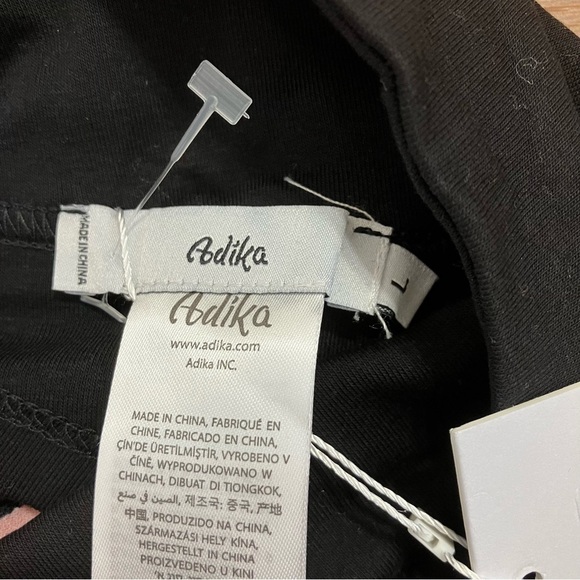 Adika Black Back Tie Handkerchief Crop Top (L) - Picture 6 of 7